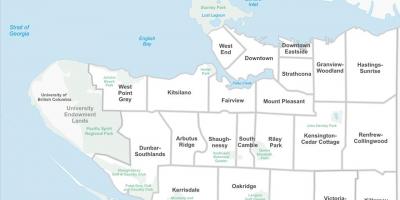 Vancouver kiinteistöjen kartta