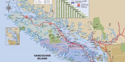 Vancouver island highway kartta