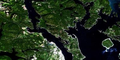 Kartta vancouver island satelliitti