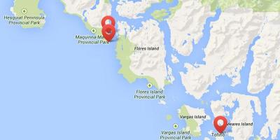 Kartta vancouver island hot springs