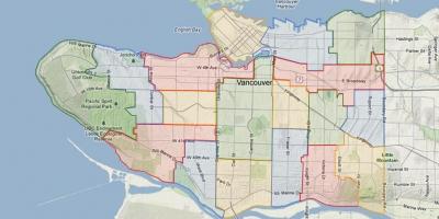 Vancouver school board valuma-kartta