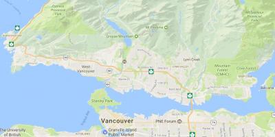Vancouver island vuoret kartta