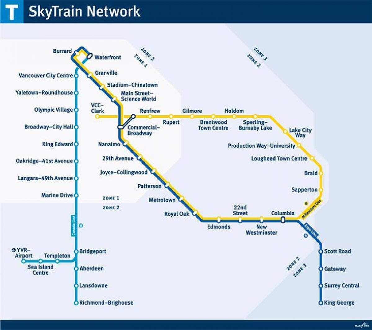 skytrain-line kartta