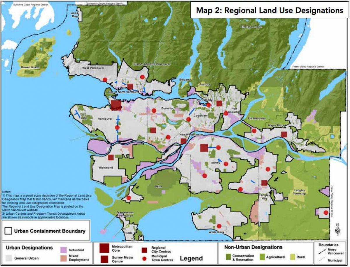 greater vancouver regional district kartta