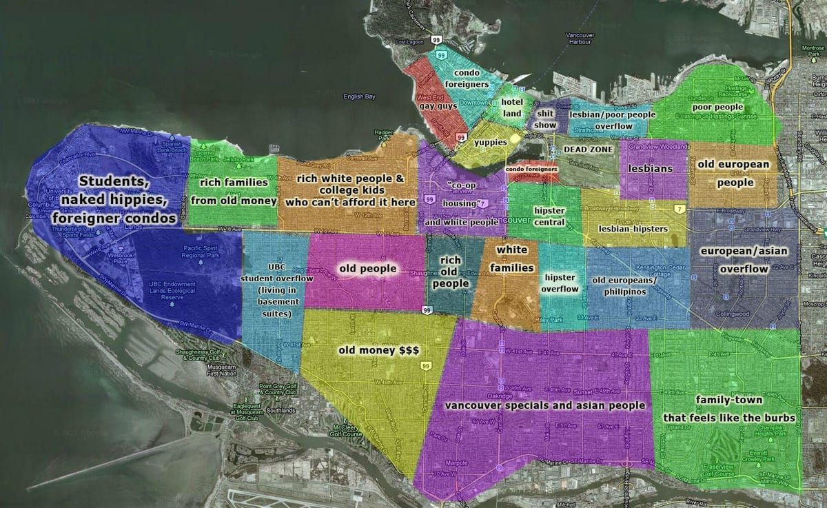 kartta vancouver ja lähialueilla