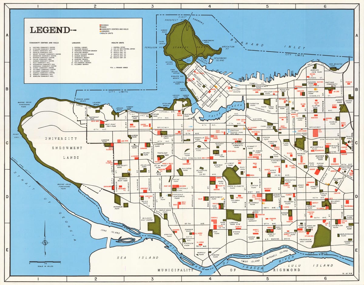 Kartta vancouver yhteisön