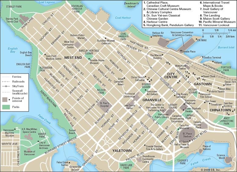 kartta west end vancouver bc