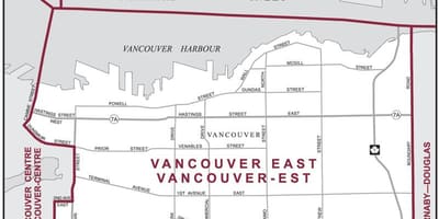 Kartta itä-vancouver 